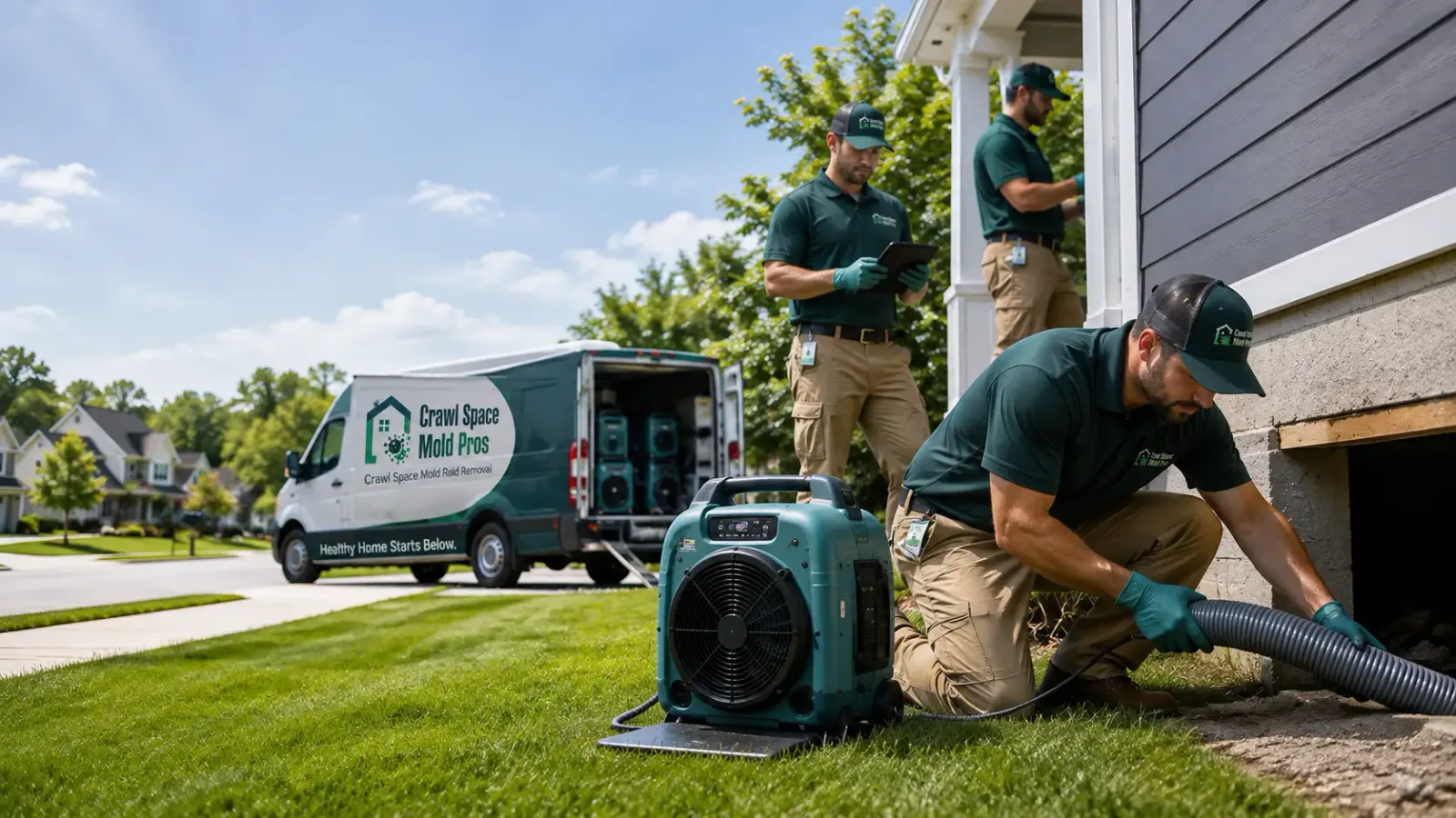 Crawl Space Mold Removal in New Braintree, MA